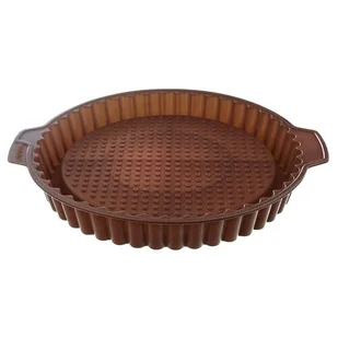 Forma foremka silikonowa do pieczenia tarty ciasta na tartę okrągła do zapiekania 27 cm kod: O-151778 - Formy do ciast - miniaturka - grafika 2