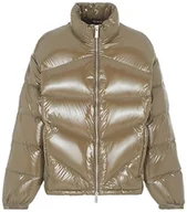 Garnitury - Armani Exchange Męska kamizelka puchowa Glossy Coated Nylon, Crocodile, XL - miniaturka - grafika 1