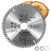 Tarcze do pił - PIŁA TARCZA WIDIOWA DO CIĘCIA DREWNA 190x30 60 ZĘBÓW VERKE V44036 + REDUKCJE - miniaturka - grafika 1