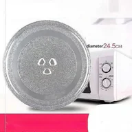 Akcesoria i części do mikrofalówek - Szklana taca obrotowa kuchenki mikrofalowej 245 mm 270 mm 315 mm fXz Kształt 27cm Y - miniaturka - grafika 1