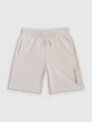 Spodnie i spodenki dla chłopców - 4F Spodenki dresowe chłopięce - szare 122 (6-7 lat) - miniaturka - grafika 1