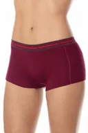 Bielizna sportowa damska - Bokserki damskie Brubeck Active Wool BX10860 śliwkowy - miniaturka - grafika 1