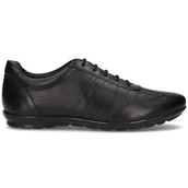 Półbuty męskie - Geox Męskie Sneakersy Geox-uomo Symbol U74A5B 00043 C9999 Czarny - miniaturka - grafika 1