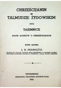 Religia i religioznawstwo - Chrześcijanin w Talmudzie Żydowskim Reprint z 1892 r. - miniaturka - grafika 1