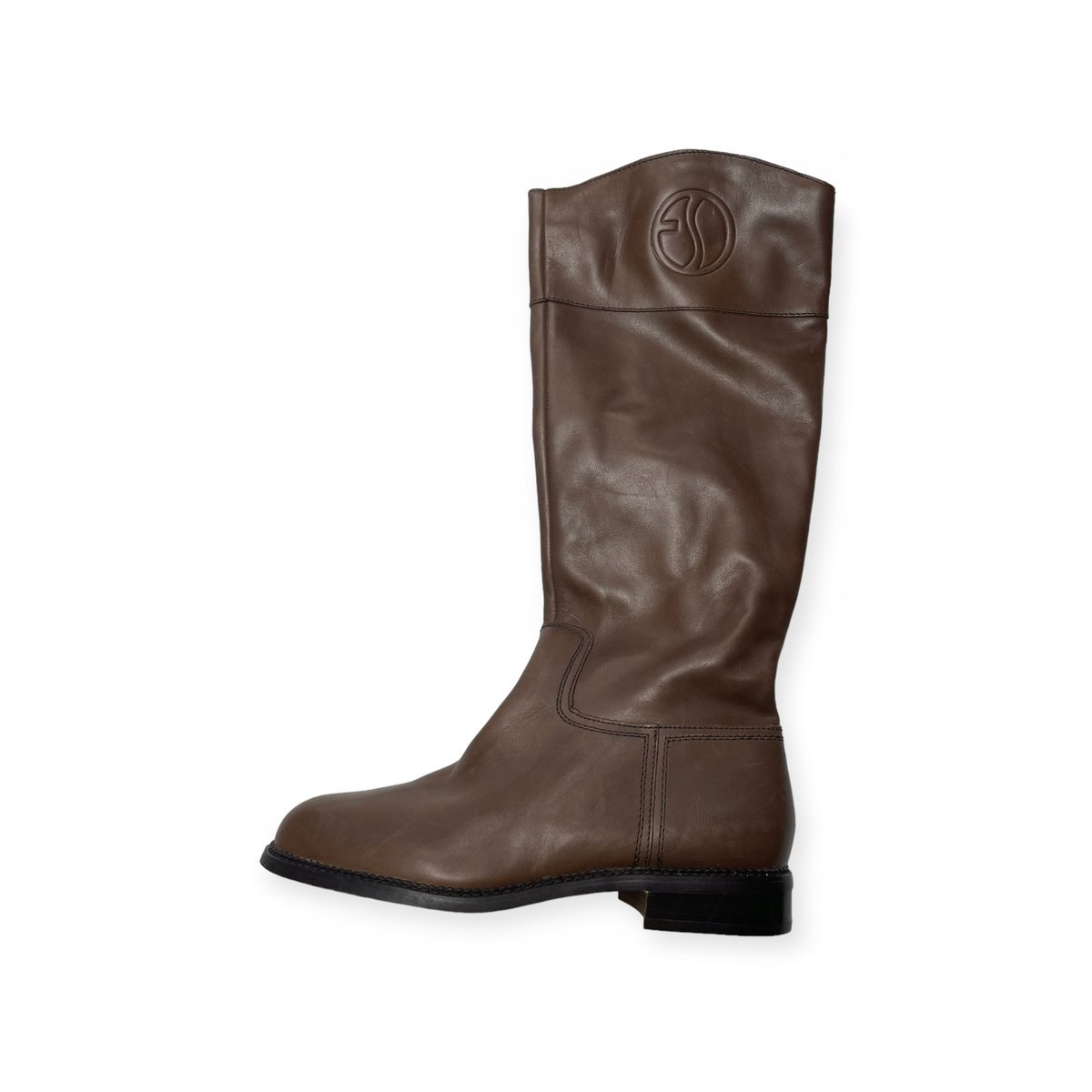 Br��zowe kozaki damskie Franco Sarto 40