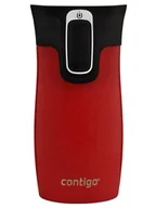 Kubki termiczne - Kubek termiczny Contigo West Loop Mini 300ml - czerwony metalik - miniaturka - grafika 1