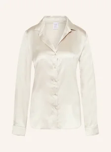 Calvin Klein Koszulka Od Piżamy Z Satyny beige - Piżamy damskie - miniaturka - grafika 1