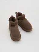 Buty dla dziewczynek - Reserved - Skórzane botki z ociepleniem - brązowy - miniaturka - grafika 1