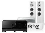 Kino domowe - Yamaha RX-A4A (czarny) + 603 S3 + HTM6 S3 + MusicCast 50 (biały) - miniaturka - grafika 1