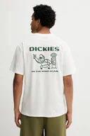 Koszulki męskie - Dickies t-shirt bawełniany męski kolor beżowy wzorzysty DK0A87QI - miniaturka - grafika 1