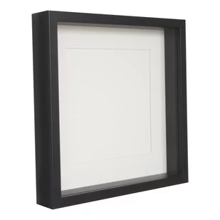 Ramka 3D box 28x28 cm z passe-partout 
kolor czarny - Ramki na zdjęcia - miniaturka - grafika 1