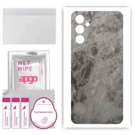 Szkła hartowane na telefon - Folia naklejka skórka strukturalna na TYŁ do Samsung Galaxy A54 -  Marmur Czarny - apgo SKINS - miniaturka - grafika 1