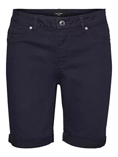 Spodenki damskie - VERO MODA Vmwild Seven Mr Fold Long Col szorty damskie, granatowy blezer, M - grafika 1