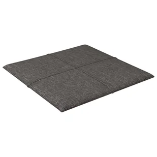 Panele ścienne, 12 szt, ciemnoszare, 30x30 cm, tkanina, 1,08 m² - Panele ścienne i boazeria - miniaturka - grafika 5