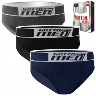 x3 SLIPY MĘSKIE Gatta Bawełniane Komfortowe Wygodne Wysoka Jakość - XXL - Majtki męskie - miniaturka - grafika 1