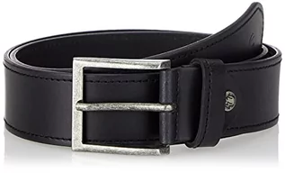 Paski - camel active Pasek skórzany o szerokości 4 cm, metalowe zapięcie ciemnobrązowe, czarny (Black 9), Rozmiar producenta L - grafika 1