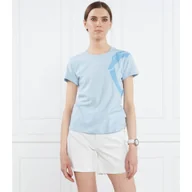 Koszulki i topy damskie - Trussardi T-shirt GREYHOUND SHOULDER PRINT COTTON JERSEY 30/1 | Regular Fit - miniaturka - grafika 1