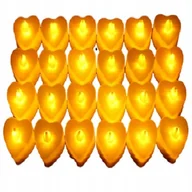 Lampiony i znicze - Znicz Wkład Led Elektryczny Świecące Serce 24 Szt. - miniaturka - grafika 1