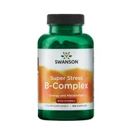 Witaminy i minerały - SWANSON Super Stress B Complex z Witaminą C 100 kapsułek - miniaturka - grafika 1