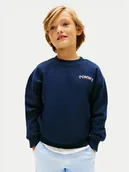 Bluzy dla chłopców - Tommy Hilfiger Bluza KB0KB10255 Granatowy Regular Fit - miniaturka - grafika 1