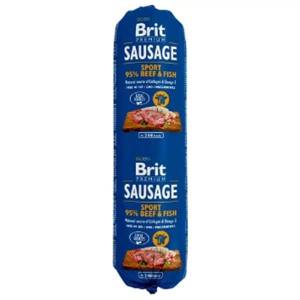 Brit Sausage Beef & Fish 800g PBRI252_PAK12