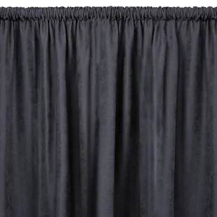 Zasłona MILANA kolor grafitowy styl klasyczny tunel 5 cm szenila 220x225 homede - CURT/HOM/MILANA/CHENILLE/TUNNEL/CHARCOAL/220x2 - Zasłony - miniaturka - grafika 1
