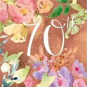 Kartki okolicznościowe i zaproszenia - Karnet kwadrat z kopertą Urodziny 70 Museums & Galleries - miniaturka - grafika 1