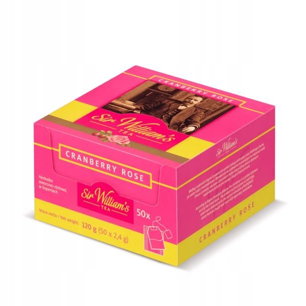 Herbata Sir Williams Tea Cranberry Rose 50 szt