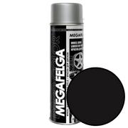 Chemia warsztatowa - Spray 500ml akryl do felg czarny połysk Megafelga Deco Color 22544 - miniaturka - grafika 1
