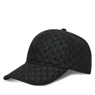 Czapki damskie - Czapka z daszkiem Calvin Klein Emblem Print W Leather Patch Cap LV04D5029G Czarny - miniaturka - grafika 1