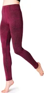 Legginsy - PANASIAM Legginsy Batik Kwiat Życia spodnie do jogi treningowe fitness legginsy sportowe elastyczne - miniaturka - grafika 1