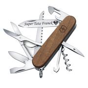 Nożyce i noże - Victorinox Scyzoryk Huntsman Wood 91mm orzech 1.3711.63 - miniaturka - grafika 1