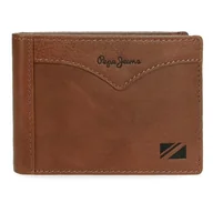 Portfele - Pepe Jeans Jacket Portfel poziomy z portmonetką Brązowy 11x8x1 cm Skóra by Joumma Bags, Brązowy brązowy, Talla única, Poziomy portfel z portfelem - miniaturka - grafika 1
