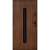 Drzwi zewnętrzne - Pantor Drzwi zewnętrzne wejściowe Ozyrys Black orzechowe 90 lewe - miniaturka - grafika 1