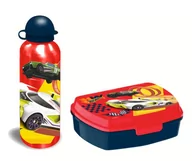 Akcesoria do karmienia - Zestaw Bidon + Śniadaniówka HOT WHEELS - miniaturka - grafika 1