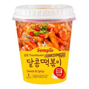 Kluski Tteokbokki Sweet & Spicy CUP 160g Sempio - Szybkie dania obiadowe - miniaturka - grafika 1