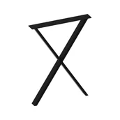 Meble modułowe i akcesoria - Noga do stołu SR46 55 x 6 x 72 czarna - miniaturka - grafika 1