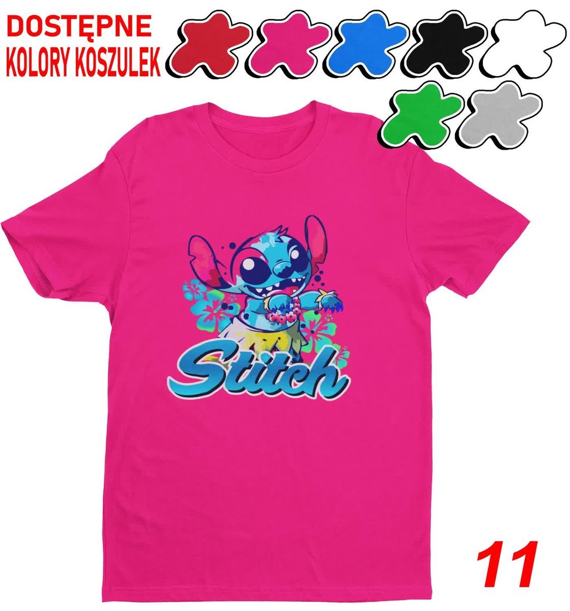 Koszulka Dziecięca Z Nadrukiem Stitch Stich Angel Dużo Wzorów -M 134-140