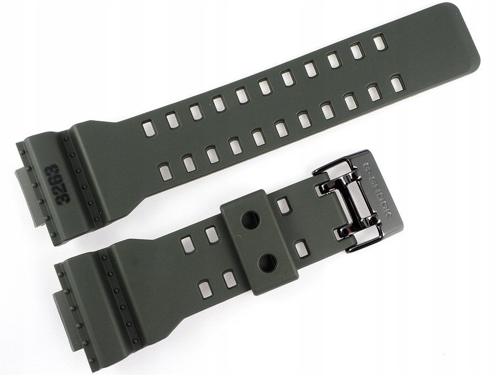 Pasek Casio GD-100MS GD-100MS-3 GA-110 GA-100 GA-120 GA-140 GD-100 zielony