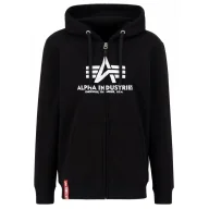 Odzież taktyczna i umundurowanie - Bluza rozpinana z kapturem Alpha Industries PP Basic 178325PP 03 - Czarna - miniaturka - grafika 1