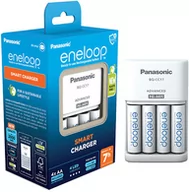 Ładowarki i akumulatory - Ładowarka Panasonic Eneloop SMART Charger + 4x AA ENELOOP 2000 mAh/K-KJ17MCD40E -  Raty - miniaturka - grafika 1