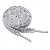 Akcesoria obuwnicze - Sznurówki sznurowadła płaskie 8 mm 100 cm szary - miniaturka - grafika 1