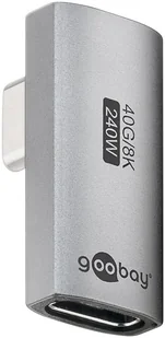 Goobay 74443 zmieniacz płci / kabli USB-C Srebrny - Adaptery i przejściówki - miniaturka - grafika 1