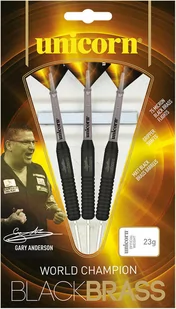 Rzutki Unicorn Black Brass GARY ANDERSON 23g ostre 27661 - Dart - miniaturka - grafika 1