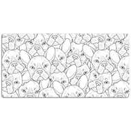 Podkładki na biurko - Ochronna podkładka na biurko Pies Buldog 120x60 cm, Dywanomat - miniaturka - grafika 1