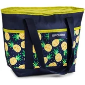 Torby termiczne - Spokey Torba plażowa żółte ananasy Spokey ACAPULCO - miniaturka - grafika 1