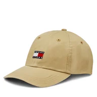 Czapki męskie - Czapka z daszkiem Tommy Jeans Tjm Heritage Cap AM0AM12020 Beżowy - miniaturka - grafika 1