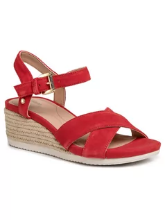 Espadryle damskie - Geox Espadryle D Ischia Corda C D02HHC 00022 C7000 Czerwony - grafika 1