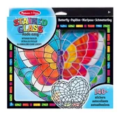 Zabawki kreatywne - Melissa&Doug Witraż z naklejek Motyl - miniaturka - grafika 1