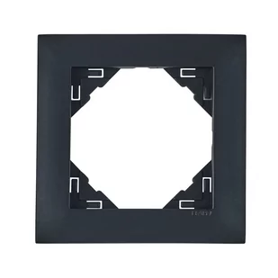 Efapel Ramka pojedyncza LOGUS 90 Czarny - Klawisze i ramki - miniaturka - grafika 1